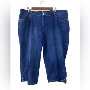 CJ Banks Denim Knee Pants Women's Size 22W